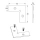 CORNER JOINTS SET FOR ALUMINUM FRAME 20x20 (4 CORNERS + 8 SCREWS)
